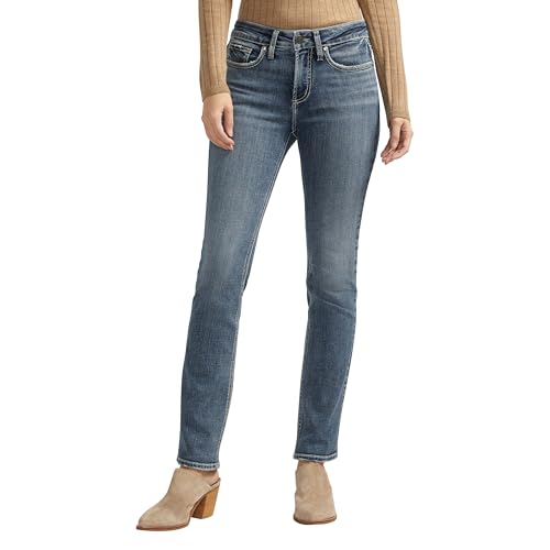 Jean bootcut Suki galbant et confortable avec ceinture anti-bâillement Silver Jeans Co.