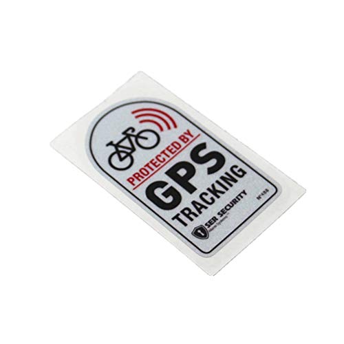 Langersun 2PCS Car Stickers Warning GPS Tracker Alarm Bike Protected Motorbike Bumper 7x4cm