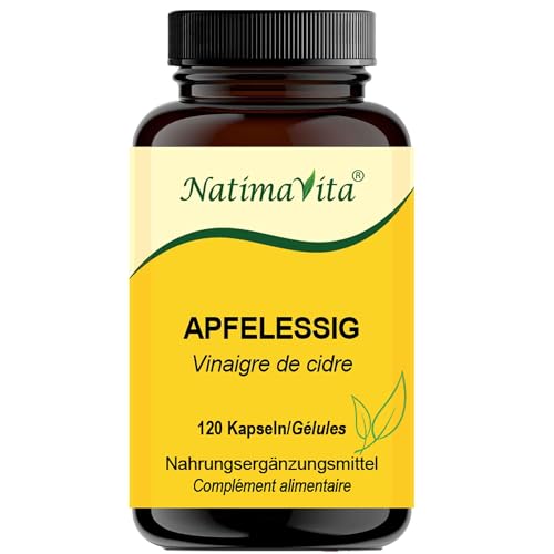 Apfelessig Kapseln hochdosiert - 120 Kapseln - Stoffwechsel und Entwässerung - natürliche 1000mg Apfelessig pro Tagesdosis - vegan - Apple cider vinegar Apfelessig Kapseln hochdosiert - 120 Kapseln - Stoffwechsel und Entwässerung - natürliche 1000mg Apfelessig pro Tagesdosis - vegan - Apple cider vinegar