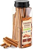 Picture of Soeos Cinnamon Sticks Organic, 8 oz (226g) Bottle, USDA, Non-GMO and Kosher Certified, Premium Whole Cinnamon for Baking, Cooking, Desserts, and Beverages, Rich Aroma & Warm Flavor, Ideal for Tea, Coffee, and Holiday Recipes