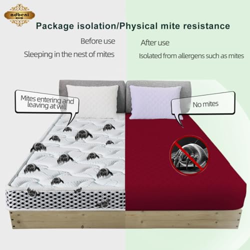 Image of Quilted Cotton Waterproof Washable Incontinence Bed Pad, 30x36 Inch Maroon, Ecofriendly, Absorbent, Non-Slip Plaid Positioning, Leak Proof & Stain Free, Multi Purpose Utility Sheet