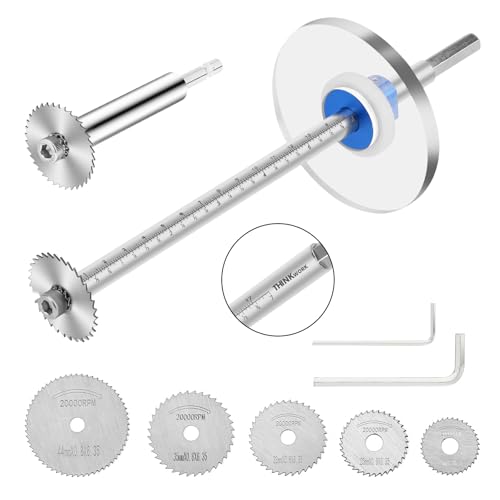 Image of PVC Pipe Internal Cutter Set - 360 Rotating Cutter, adjustable depth gauge, 5 HSS Saw Blades & Hex Key Shaftand 2 mandrels, portable PVC /ABS pipe cutter forinternal cutting (White, 7inch)