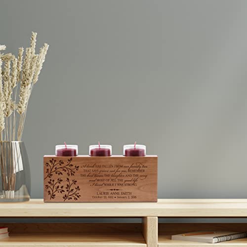 Lifesong Milestones Custom Tealight Candle Holder Bereavement Gift Ideas - Memory Candles For Loved Ones Who Died Unique Memorial Gifts - Remembrance Bereavement Candle Gifts For Memorial Service #TOP5