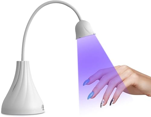 Lámpara LED UV para uñas, mini luz UV para uñas de gel, secado rápido, secado rápido, secado rápido, lámpara UV para uñas de gel para manicura casera