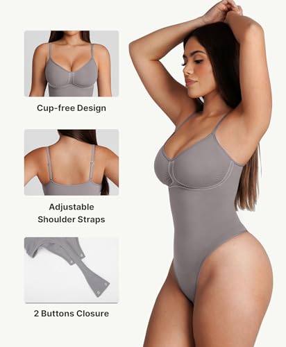 Image of FeelinGirl Shapewear Bodysuit for Women Tummy Control Body Shaper Going Out