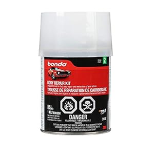 Bondo Body Repair Kit, Original Formula for Fast, Easy Repair & Restoration of Your Vehicle, 00310, Filler 12.6 oz and…