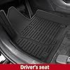 9PCS Full Set of Floor Mats for Hyundai Palisade Hybrid 7 Seats 2026 (Not Fit Fuel Version) All Weather Floor Liners Cargo Liner TPE Front & Rear Trunk Mats Accessories Black