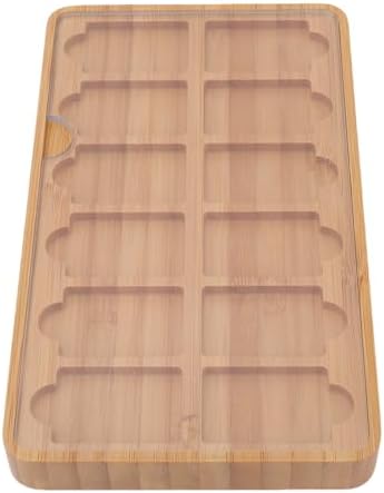 VELATEMOR Game Card Case, Compact Wooden Storage Box for Games with 12 Slots, Finger Friendly Design, Portable 2 OLED Lite Card Holder, Game Organizer Tray
