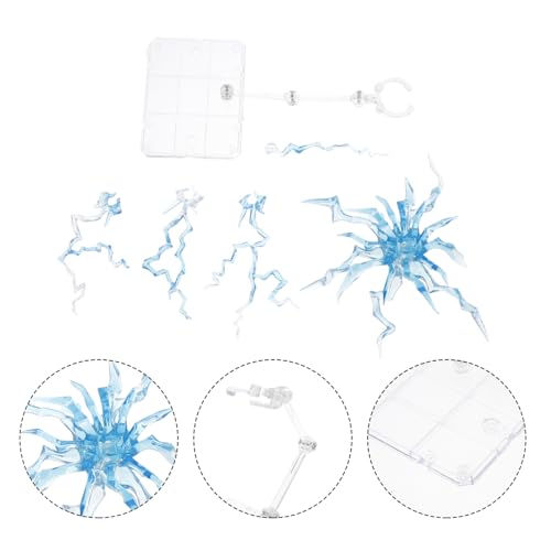iplusmile Action Figure Stand Accessories: Effects Assembly Display Holder Base Doll Model Support Stand Compatible with HG RG SHF Stand 1/144, Blue