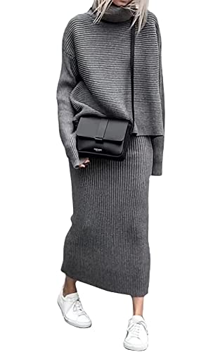 ebossy Womens Ribbed Knit Sweater Outfits Casual...