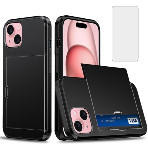 Coque iPhone 15 étui portefeuille porte-carte pour sorties citadines et trajets quotidiens