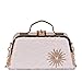 Women Glitter Evening Clutch Flap Bag Chain Shoulder Bag Cross-body Bag (Color : B) (A)