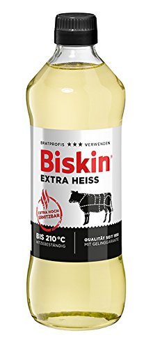 Biskin Extra Heiss Reines Pflanzenöl, 6er Pack (6 x 500 ml) Cover