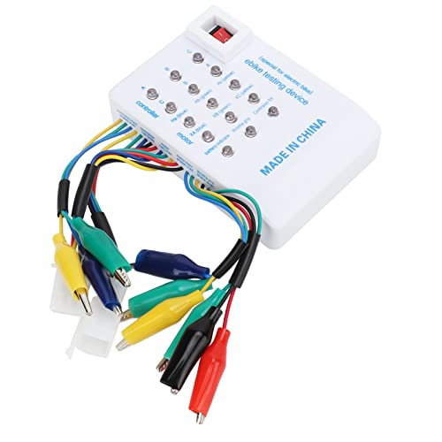 Alomejor Brushless Motor Tester, Accurate Hall Sensor Voltage Range 24V-72V Hall Tester for Electric Scooter Mechanics Technicians Riders Maintenance and Repair Shops