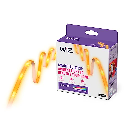 WiZ Tunable White & Color LED Strip, 4m, Type-C, 16 Mio. Farben, smarte Steuerung per App/Stimme über WLAN