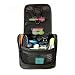 WAYFARER SUPPLY Hanging Toiletry Bag: Pack-it-flat Travel Kit, Black