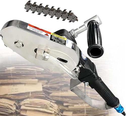 Desbarbadora Neumática de Residuos, Máquina Industrial de Corte de Papel con Dientes de 8 mm y Cadena de Acero Aleado de Alta Resistencia para Cartón y Cartón Ondulado en Imprenta,MTeeth