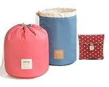 Travel Makeup Bag Drawstring Barrel Bag Waterproof Cosmetic