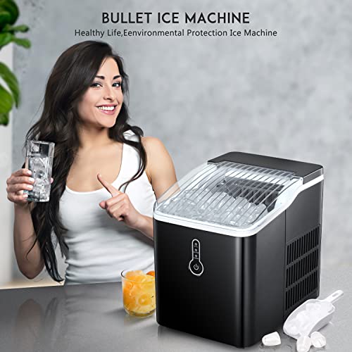 ZAFRO Ice Maker Countertop, Portable Ice Maker with SelfCleaning