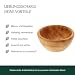 HOFMEISTER® Schale aus Olivenholz, Müslischale, Bowl für Müsli, Schüssel für Deko, 12 x 12 x 6,5 cm