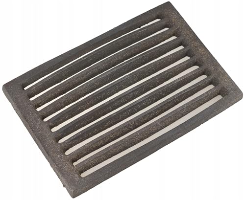 FEINZ Gusseisen Kaminofen-Rost Ersatz-Rost für Kamin Ofen Grill oder Küchenofen Robuster Einsatz 300 x 200 mm Massiv & Hitzebeständig Ofenrost Gusseisen