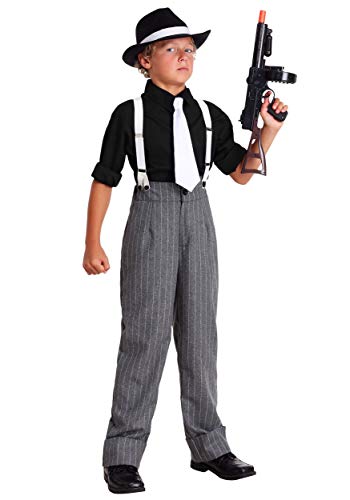 Kid's Mafia Underboss Costume 1920S Gangster Costume For Boys Small #TOP1