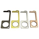 YISSCEN Herramienta para abrepuertas de mano, EDC llavero de mano, abrepuertas sin contacto para mantener las manos limpias, fácil de transportar y usar