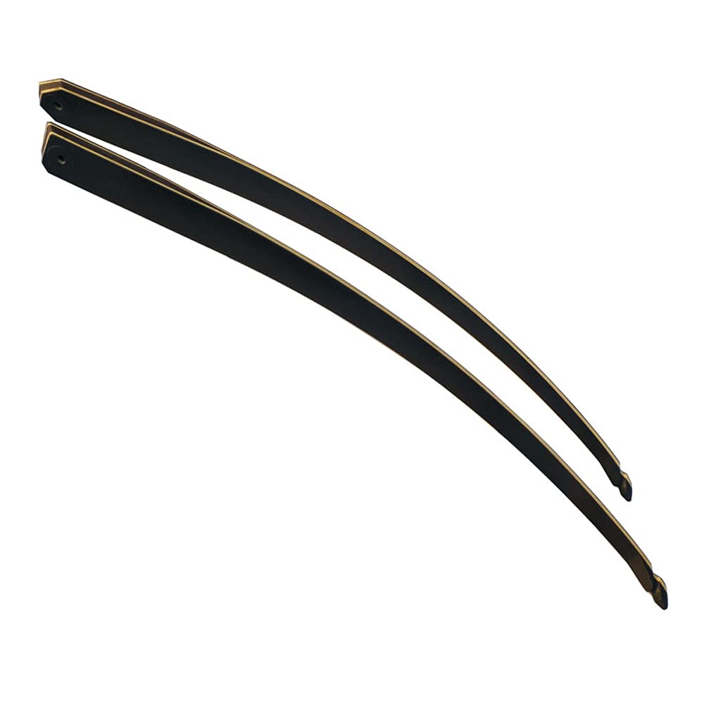 ZSHJGJR 60 Inch Black Hunter Taken Down Longbow Limbs Replacement Bow Limbs Only for Right Handed and Left Handed 30lbs-60lbs (Right Hand, 45lbs)