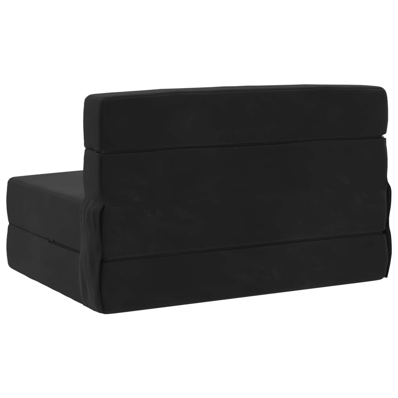 Hothingwell Składana sofa do spania czarna 70 x 72 x 60 cm tkanina poliestrowa