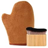 【Material】Fabricada con microfibra suave y respetuosa con la piel, la manopla aplica los productos autobronceadores de manera uniforme. La brocha cuenta con cerdas sintéticas de alta densidad que no se desprenden ni irritan la piel.