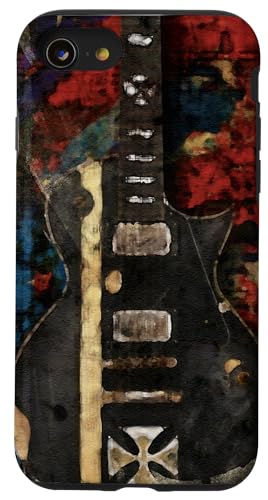 Peinture de guitare Art Guitariste Musicien Cool Music Lover Cadeau Coque pour iPhone SE (2020) / 7 / 8