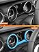 Savadicar Sky Blue Interior Accessories - Instrument Panel Trim Set for 2018-2023 Jeep Wrangler JL JLU 4XE & Gladiator JT - Solid Color Interior Decor Upgrade Option, 3-Piece