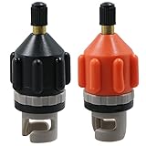 Ventajas del producto: este adaptador de válvula SUP hinchable se puede cambiar fácilmente y la eficiencia de inflado es bastante alta. Utiliza tu compresor o inflador de neumáticos para alcanzar el PSI recomendado en 5 a 10 minutos.