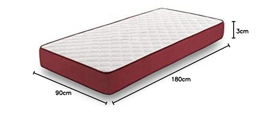 HOGAR24 ES Somier Superior de Cama Nido con 4 Patas + Colchón Viscoplus_15, 90x180 cm