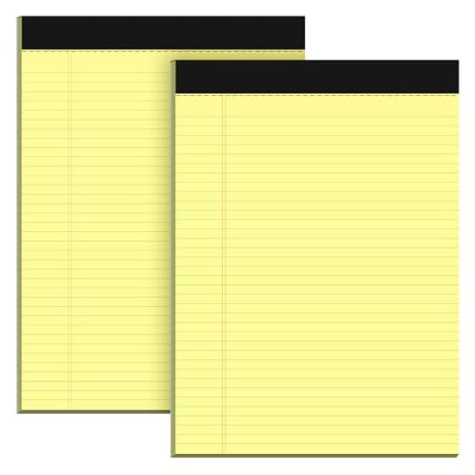 Pack of 2 A4 Legal Pads for Note Taking