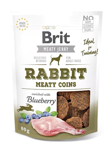 Produktbild von Brit Dog Snack Kaninchen-Taler - 12 x 80 g