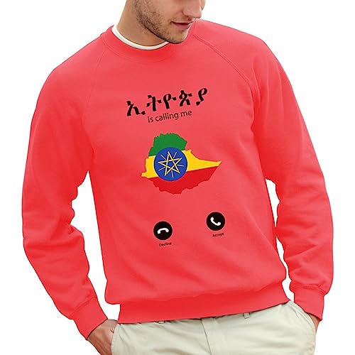 Pull Éthiopie Calling Me pour Homme Idéal Sorties Décontractées - 2
