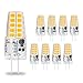 Produktbild G4 LED Lampen warmweiß 3000k Lampe, 3W 320 Lumen Kein Flackern, 12V AC/DC LED G4 Kapselbirnen Ersatz 30W Halogenlampen, 360°Abstrahlwinkel LED Birnen, 8er Pack