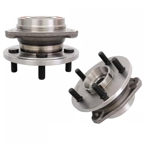 MOSTPLUS 513084 5Lug Front Wheel Bearing Hub and Bearing Assembly Compatible for 1990-1998 Jeep Cherokee Wrangler / 1993-1998 Grand Cherokee / 1997-1999 TJ Without ABS (Set of 2)