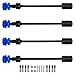 ShareGoo Steel Front Rear Driveshaft CVD Drive Shaft w/Drive Cups 17mm Hex Nuts Wheel Hubs Compatible with Traxxas E-Revo 2.0 VXL 86086-4 1/10 RC Car (Blue)