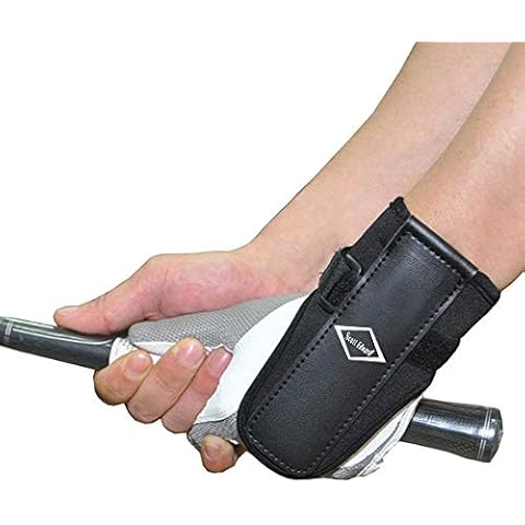 Scott Edward Golf Swing Training Aids Pro Wrist Brace Correct Gesture Practice Tool Alignment for Golf Beginners Unisex Adult (Black Wrist Brace) Cover