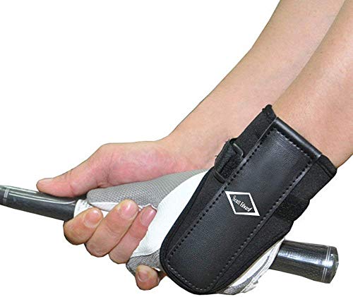 Scott Edward Golf Muñequera Entrenadores de Swing, Brazalete de Golf Profesional, Herramienta de práctica, Ayuda de Entrenamiento de alineación de Gestos de Swing (Black Wrist Brace) Cover