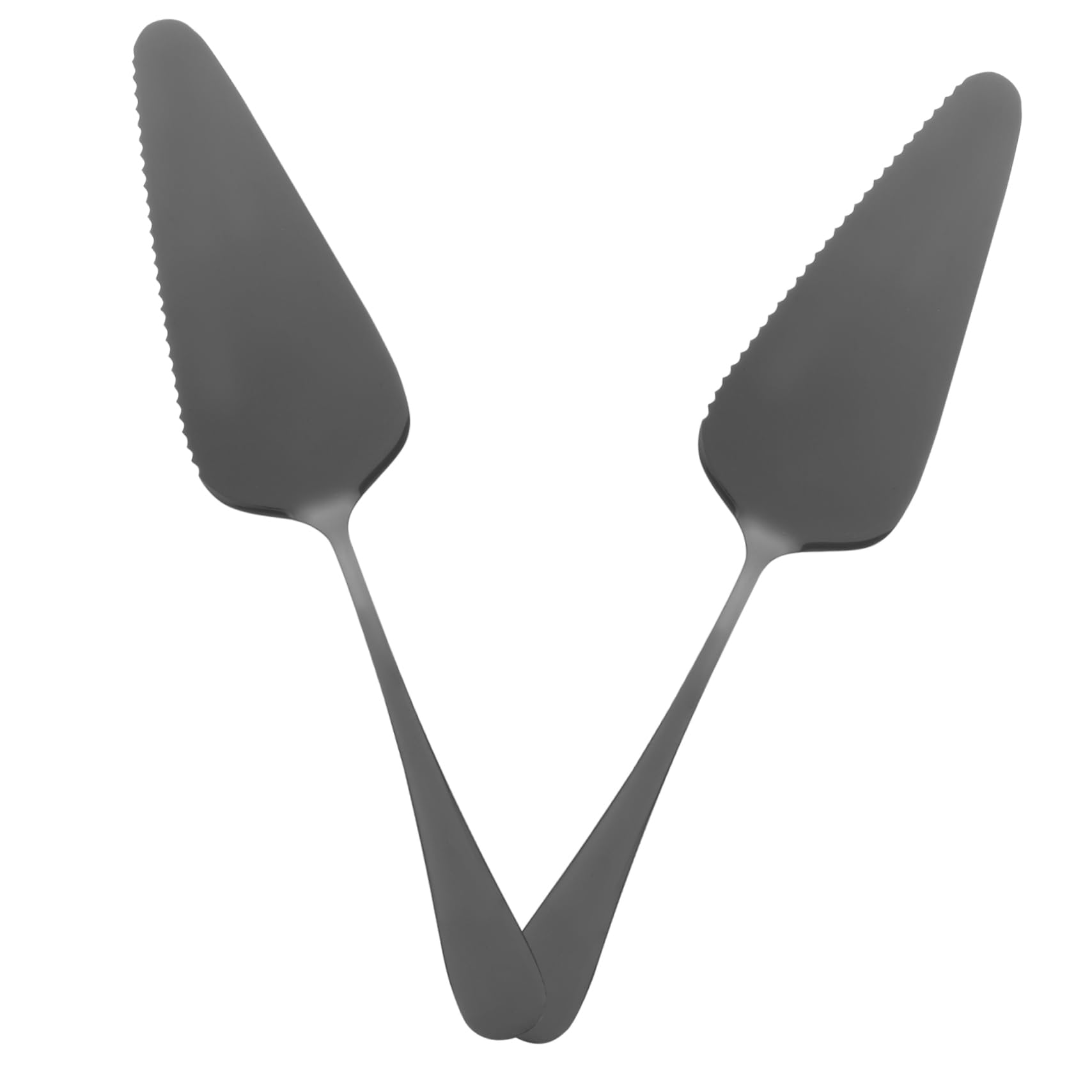 AUTSUPPL 2pcs Pizza Spatula Butter Knife Pie Server Spatula Pie Cake Server Cake Shovel Cheese Spatulas Pizza Server Kitchen Cheese Spatula Cake Cutter Cake Slicer Black 304 Stainless Steel
