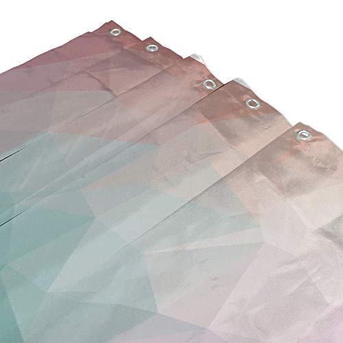 Rideau de douche haut de gamme origami multicolore 183x183