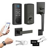 Serratura Intelligente per Porta con Set di Maniglie, Senza Chiave