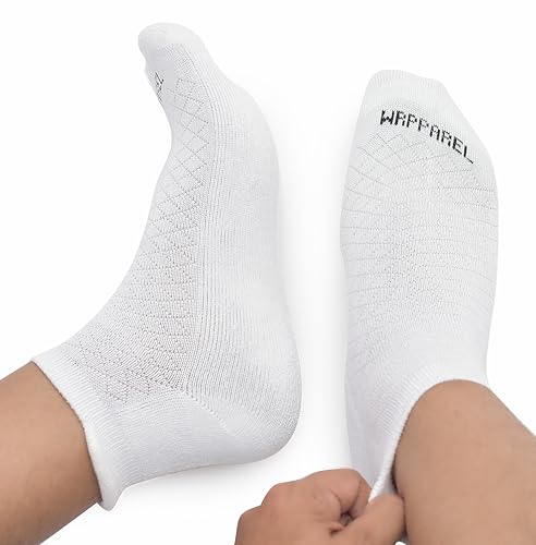 Bamboo Rayon Athletic Mens Ankle Socks Arch Support Half Terry Cushioned Moisture Wicking Workout | 3 & 6 Pairs2