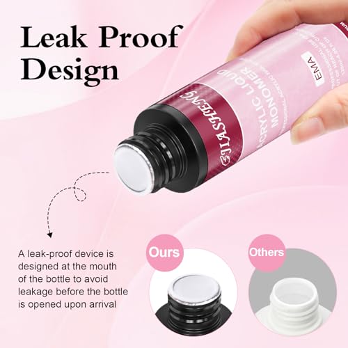 Jiasheng 4.06 Fl.Oz Monomer, Monomer Acrylic Nail Liquid For Acrylic Powders Liquid Monomer For Acrylic Nails thumb #3