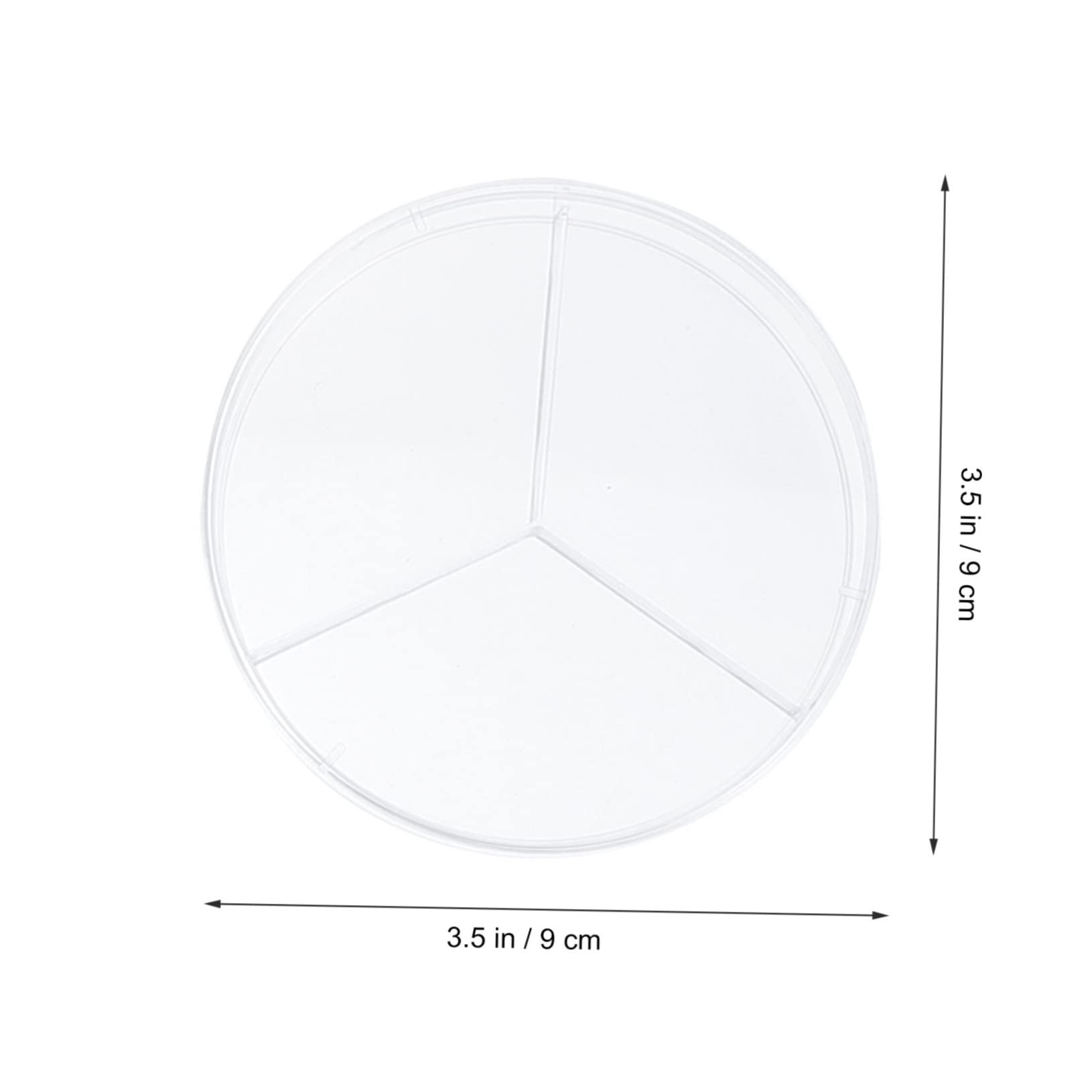 CIYODO 30 Pcs Cell Culture Dish Chemistry Dish Petri Dishes with Lids Cell Culture Petri Dish Three Compartments Petri Dish Laboratory Lab Petri Dishes Deep Petri Dish Lab Dishes Plat