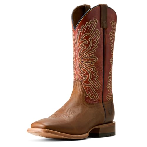 Ariat Men's Sting Cowboy Boot, Honey Tan/Tangerine, 13