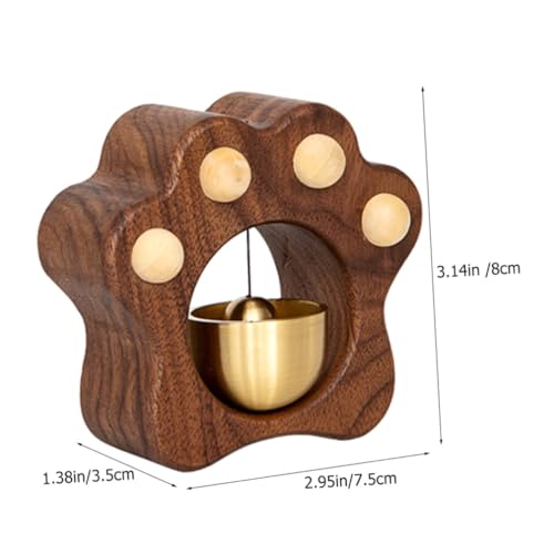 Sonnette de porte en bois créative patte de chat, idée cadeau originale pour commerçant - 3